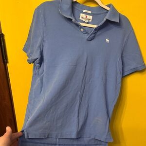 Abercrombie & Fitch Light Blue Polo Shirt